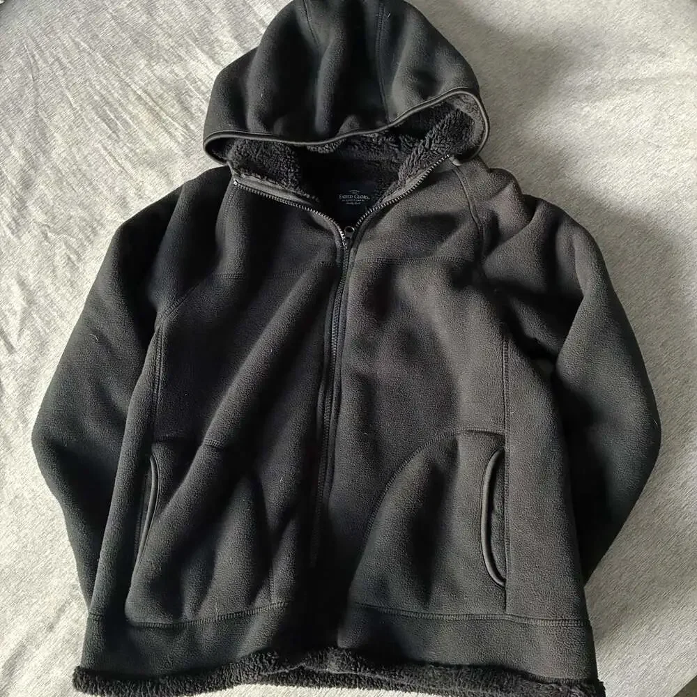 Faded Glory Fleece Zip Hoodie Full Zip Kids M 8-10 fits like Small-Medium